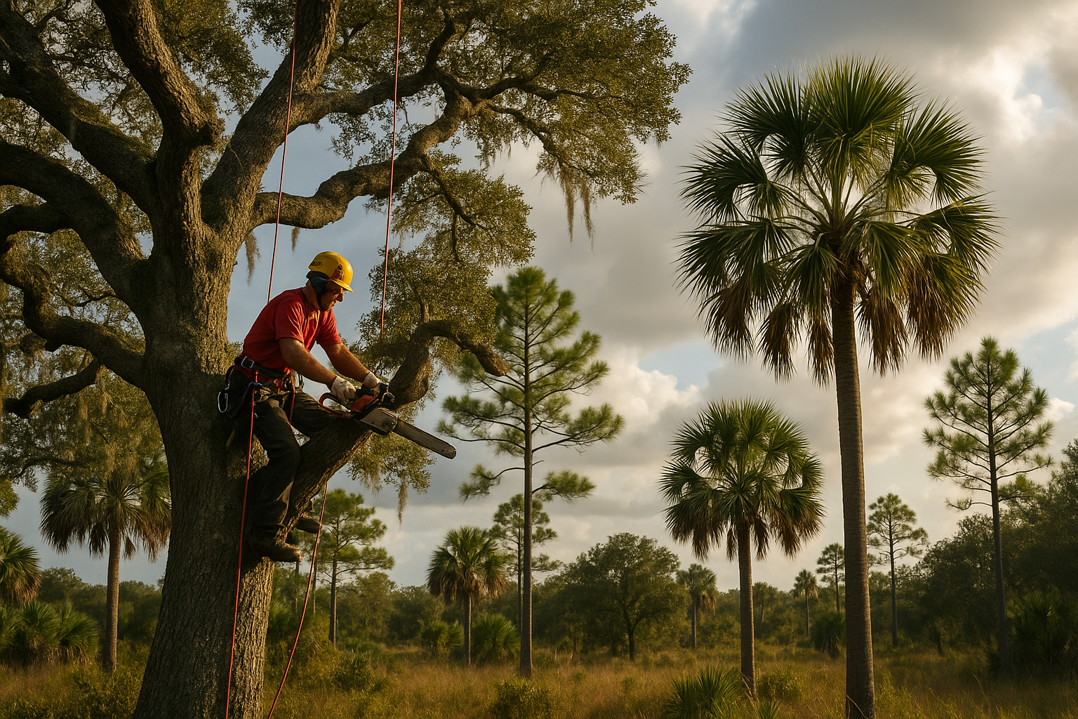 Caring for the Trees That Actually Grow Here: Live Oaks, Slash Pines, and Sabal Palms